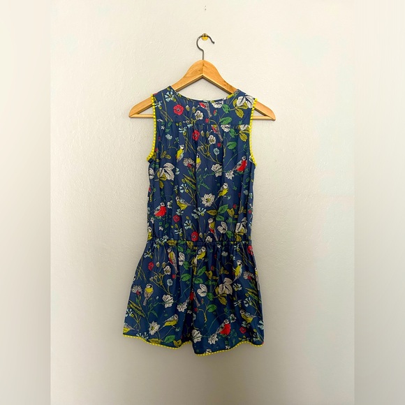 Mini Boden Bird Botanical Print Romper - Picture 3 of 7